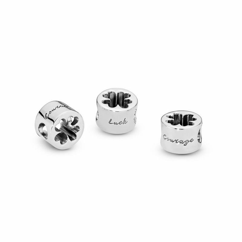 Pandora Clover Cut Out Charm - Sterling Silver - Canada | DU7833OU